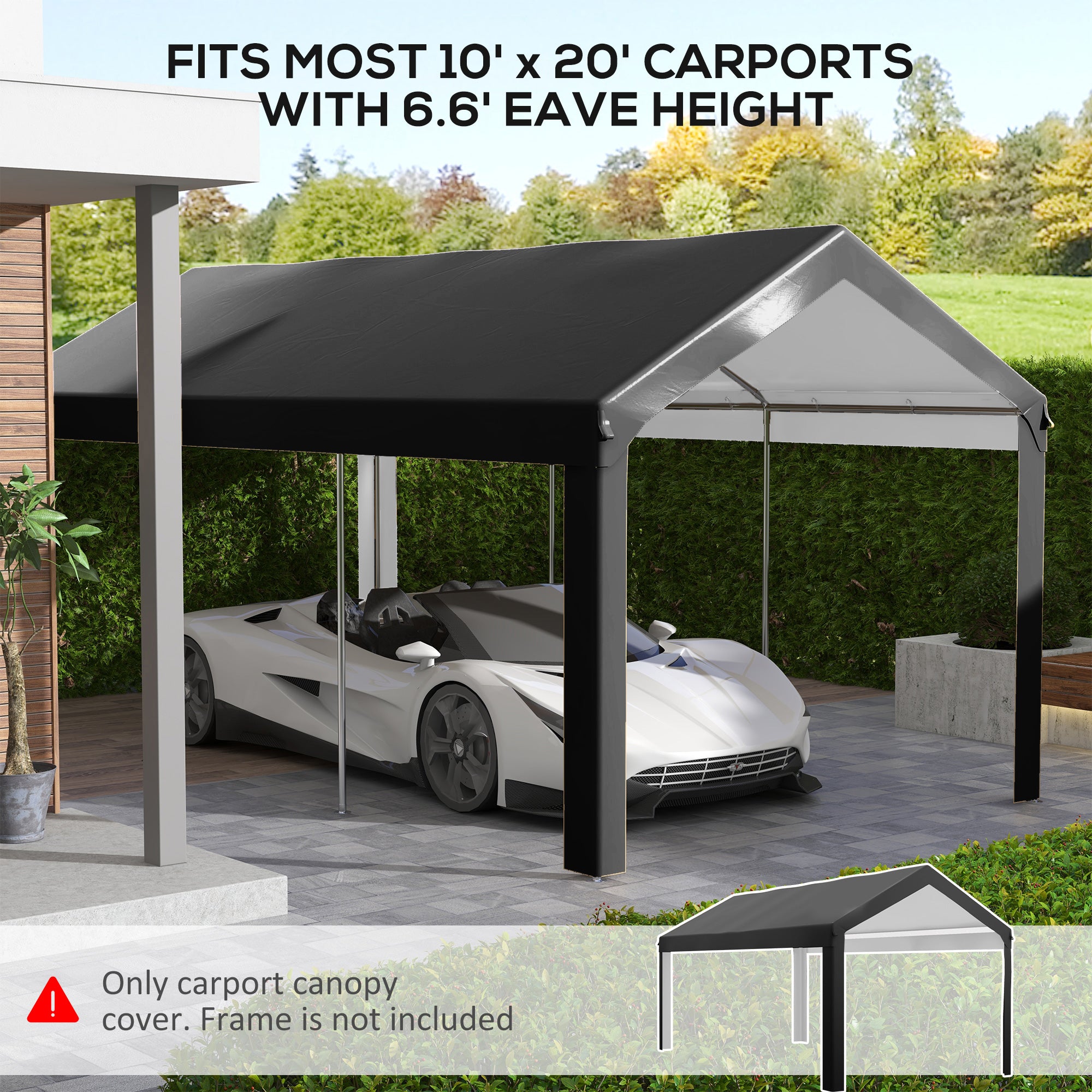 Revitalize Your Carport with Our 10x20 Ft Replacement Canopy